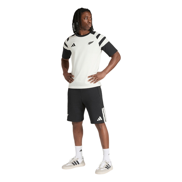 All Blacks Mens Leisurewear T-Shirt 26/27 Off White - Model Standing View