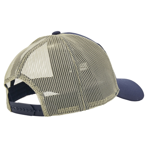 Scotland Trucker Cap 26/27 Navy and Sand - Back View