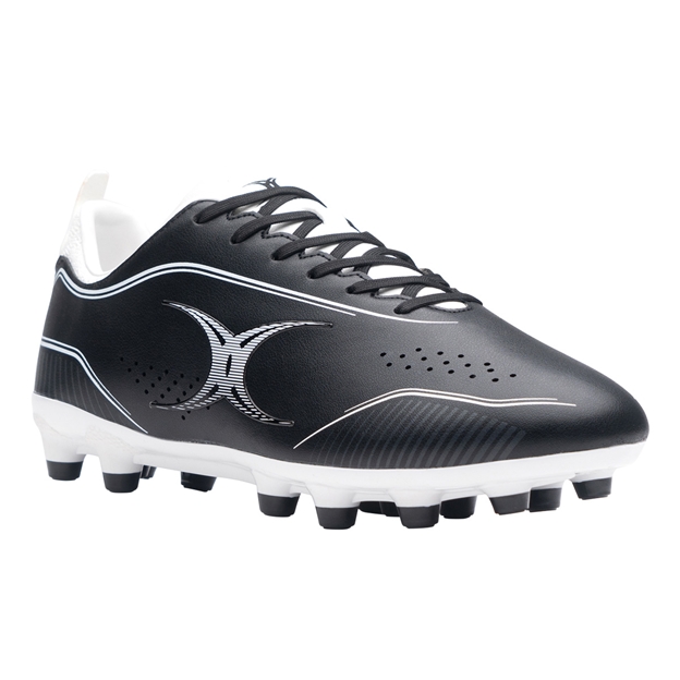 Gilbert Cage Torq MSX Firm Ground Rugby Boots Black - Toe