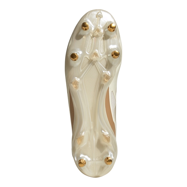 Adizero RS15 Pro Soft Ground Rugby Boots Off White - Soleplate