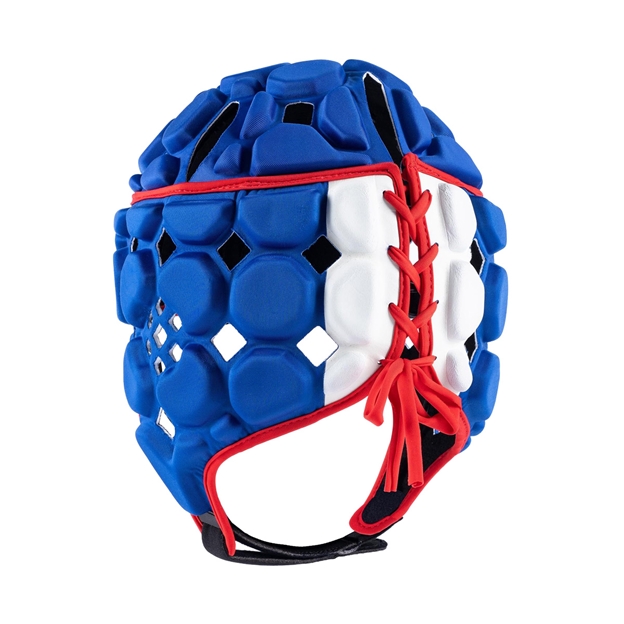Gilbert Octane Headguard Royal/Red - Back View