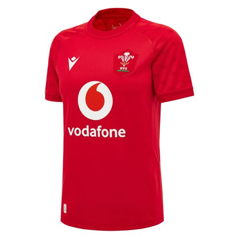 Wales Womens Home Rugby Shirt 26/27 Red - Front View