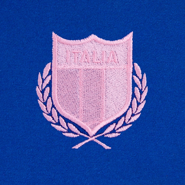 Womens World Cup Italy Adults Classic Hoodie Royal - Badge Embroidery
