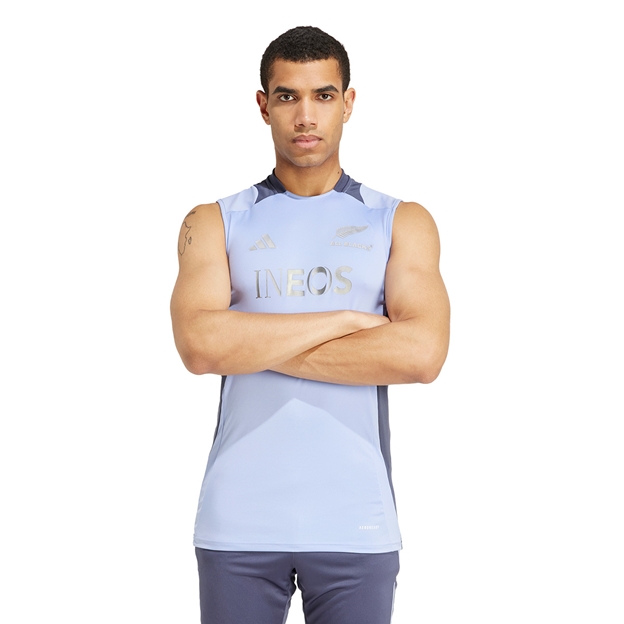 All Blacks Mens Singlet - Blue 2024 Model Front