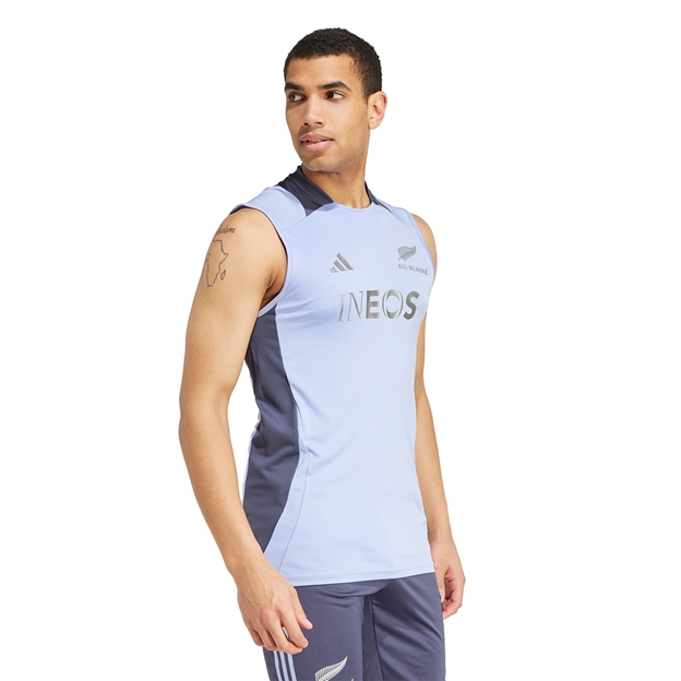 All Blacks Mens Singlet - Blue 2024 Model Side