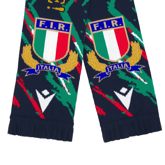 Italy Supporters Scarf 25/26 Black - Federation of Italian Rugby