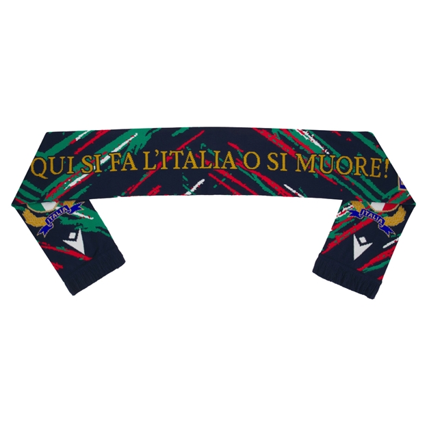 Italy Supporters Scarf 25/26 Black - Back
