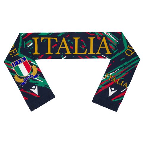Italy Supporters Scarf 25/26 Black - Front Italy Supporters Scarf 25/26 Black - Front