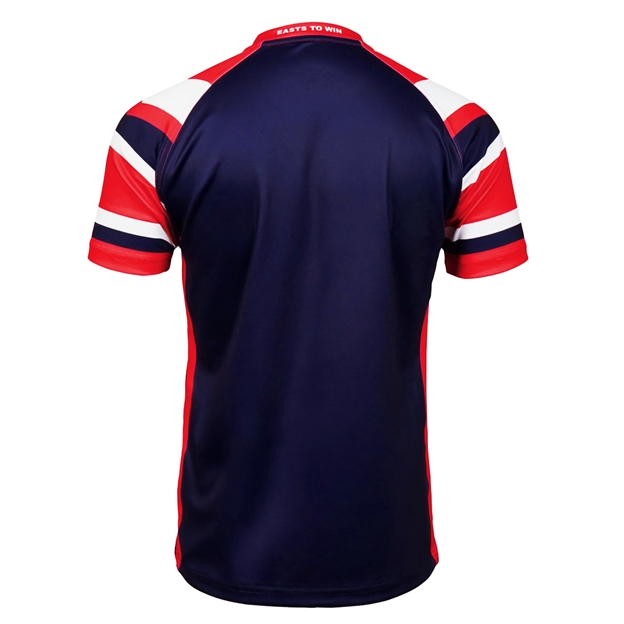 Sydney Roosters Adults Supporters Shirt 2026 Navy - Back View
