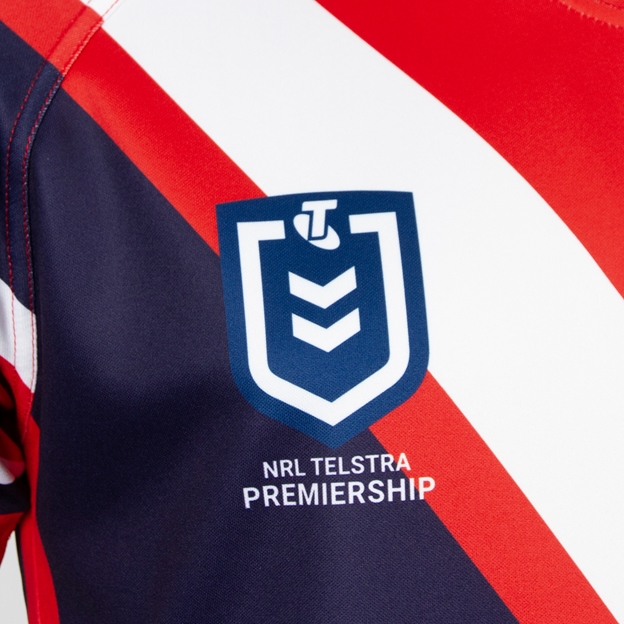 Sydney Roosters Adults Supporters Shirt 2026 Navy - NRL Logo Close-up