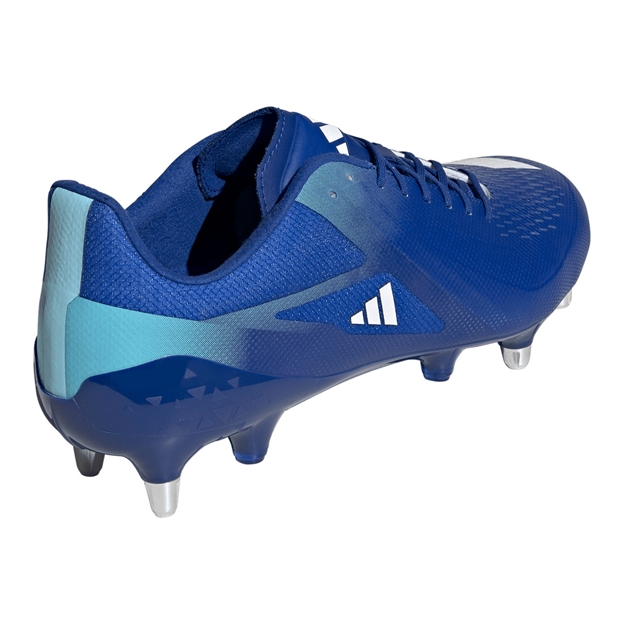 Adidas Adults Adizero RS15 Ultimate Soft Ground Rugby Boots Team Royal Blue - Back View