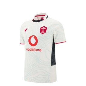 Wales Junior Away Rugby Shirt 25/26 White - Front