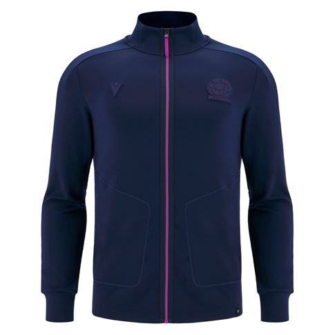 Scotland Mens Anthem Jacket 25/26 Navy - Front Scotland Mens Anthem Jacket 25/26 Navy - Front