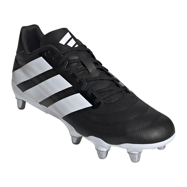 Adidas Adults Kakari Soft Ground Rugby Boots Core Black - Toe View