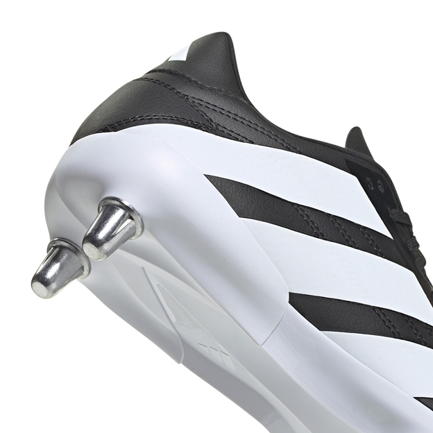 Adidas Adults Kakari Soft Ground Rugby Boots Core Black - Heel Close-up