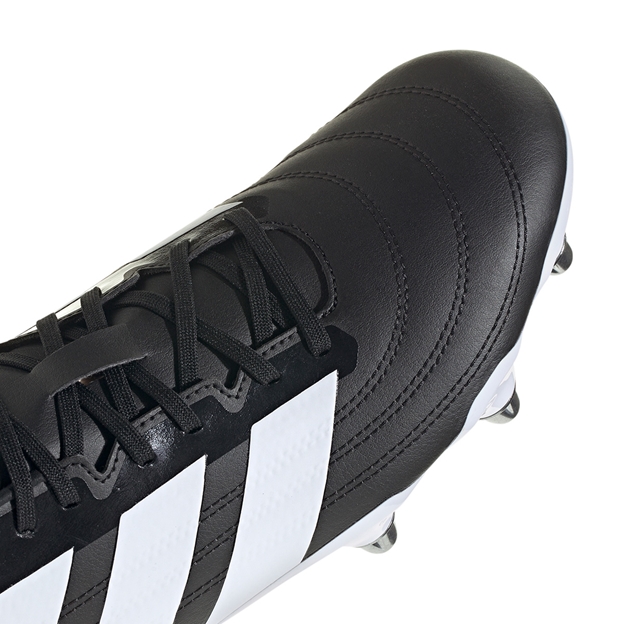 Adidas Adults Kakari Soft Ground Rugby Boots Core Black - Lacing Close-up