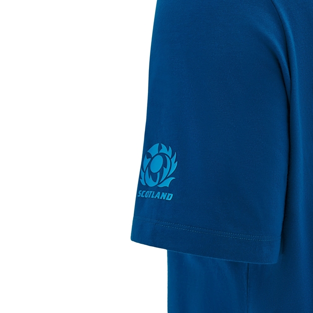 Scotland Junior Cotton T-Shirt - Navy Blue - 2025 - Sleeve