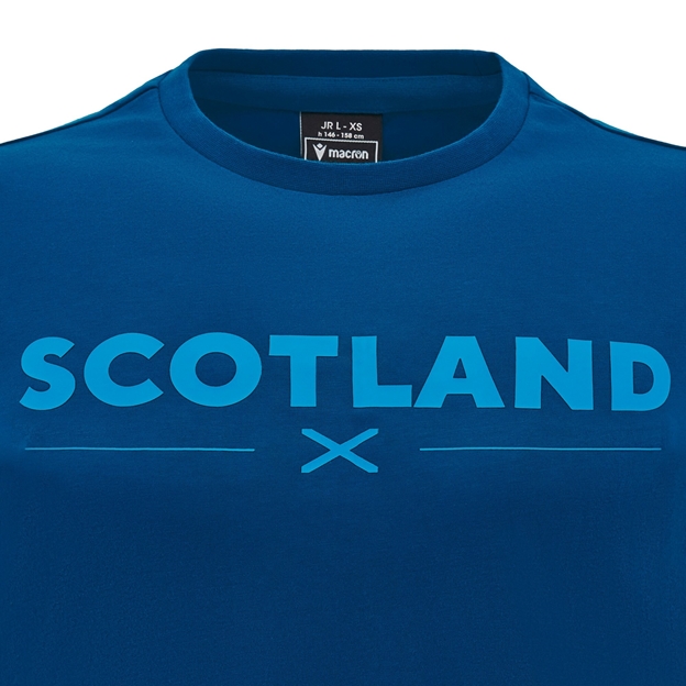 Scotland Junior Cotton T-Shirt - Navy Blue - 2025 - Close up
