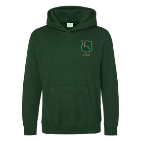 South Africa Kids Classic Hoodie Bottle Green - Front