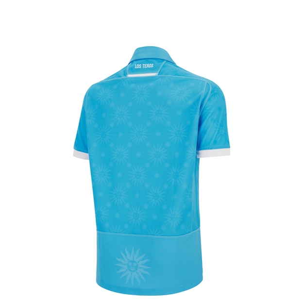 Uruguay Junior Home Rugby Shirt 25/26 Sky Blue - Back View