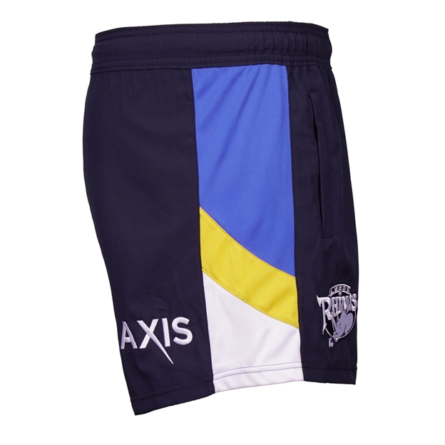 Leeds Rhinos Mens Match Day Training Shorts 2026 Navy - Side View