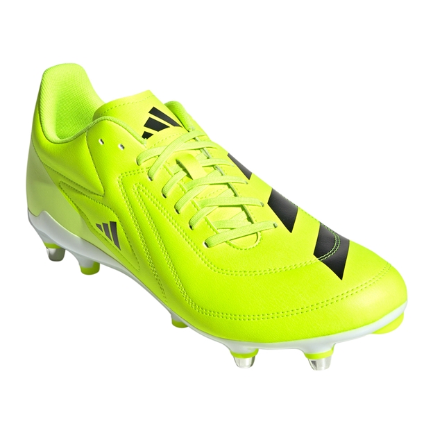 adidas Adults RS15 Soft Ground Rugby Boots Yellow - Front