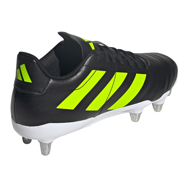 adidas Adults Kakari Soft Ground Rugby Boots Black - Heel