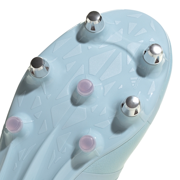 Adidas Womens RS15 Avaglide Soft Ground Rugby Boots Ice Blue - Forefoot Close-up