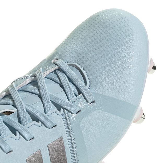 Adidas Womens RS15 Avaglide Soft Ground Rugby Boots Ice Blue - Toe Close-up