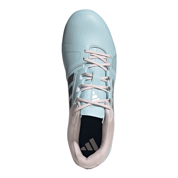 Adidas Womens RS15 Avaglide Soft Ground Rugby Boots Ice Blue - Top View