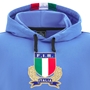 Italy Mens Supporters Cotton Hoody 25/26 Blue/Black - Close-up 