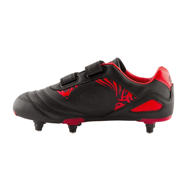 Optimum Razor Velcro Boots Red Kids Instep