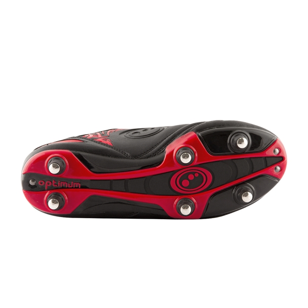 Optimum Razor Velcro Boots Red Kids Sole