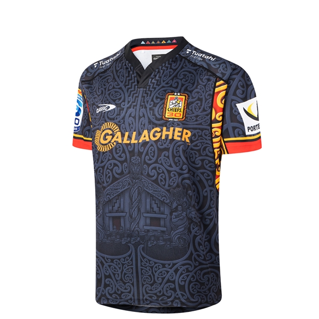 Chiefs Kids Home Rugby Shirt 2026 Black - Side