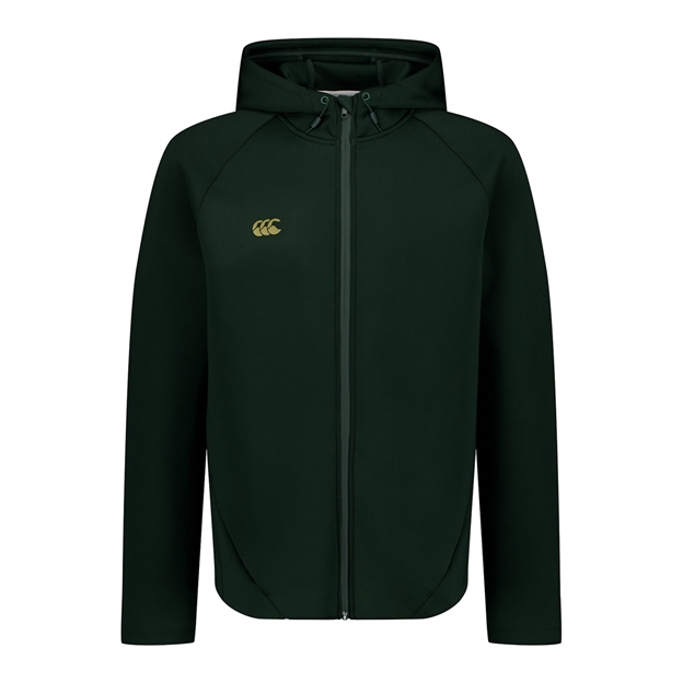 Canterbury Mens Everest Full Zip Hoodie Green - Front