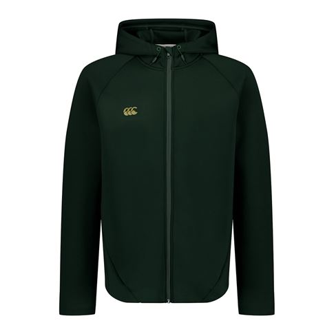 Canterbury Mens Everest Full Zip Hoodie Green - Front Canterbury Mens Everest Full Zip Hoodie Green - Front