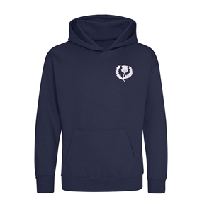 Scotland Kids Classic Hoodie Oxford Navy - Front View