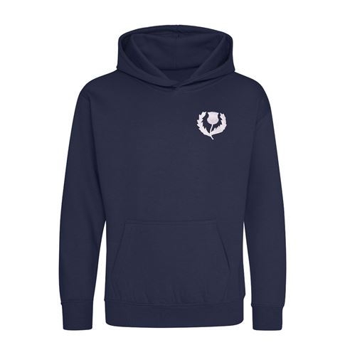 Scotland Kids Classic Hoodie Oxford Navy - Front View
