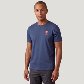 France 1906 Adults T-Shirt Petrol Blue - Model Front View