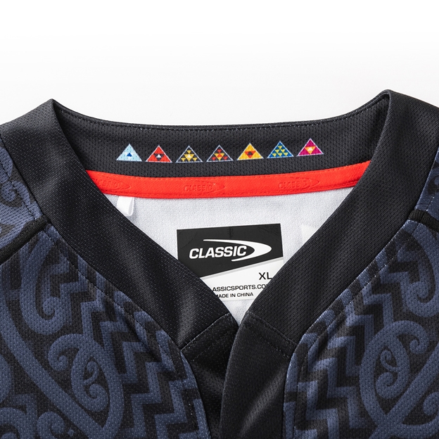 Chiefs Mens Home Rugby Shirt 2026 Black - Collar