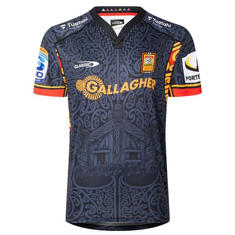 Chiefs Mens Home Rugby Shirt 2026 Black - Front