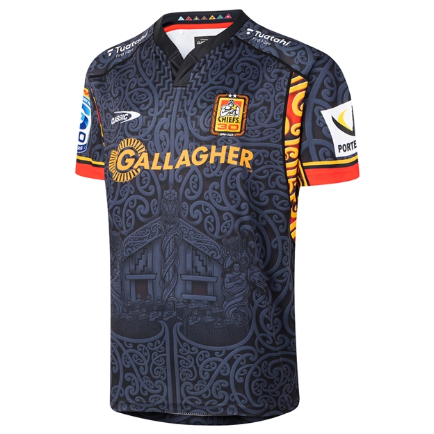 Chiefs Mens Home Rugby Shirt 2026 Black - Side
