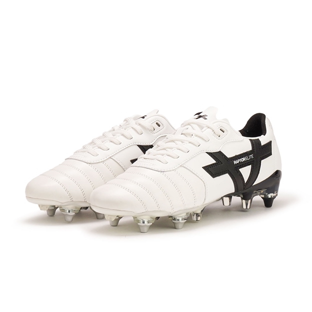 Oxen Kids Raptor Elite Mix Stud Rugby Boots White - Pair