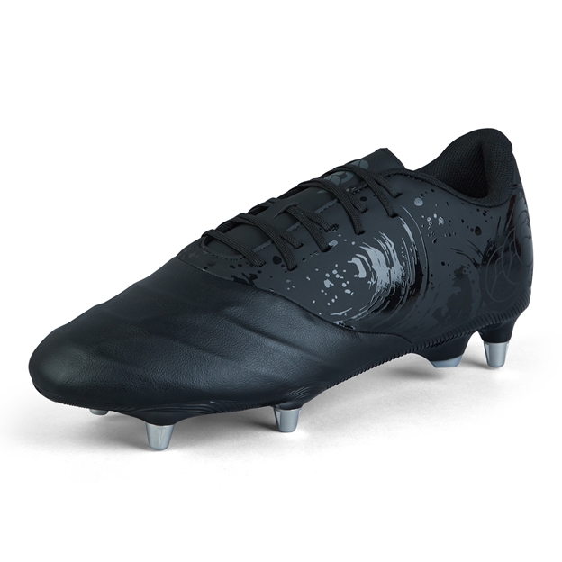 Canterbury Adults Phoenix Genesis Team Soft Ground Rugby Boots - Black