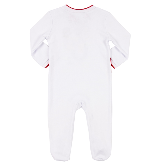 England Baby Home Kit Sleepsuit 25/26 White - Back View England Baby Home Kit Sleepsuit 25/26 White - Back View