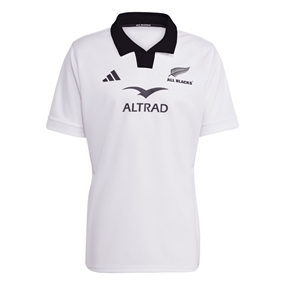 All Blacks Mens Away Rugby Shirt 25/26 White - Front