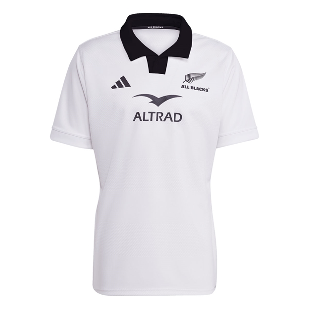 All Blacks Mens Away Rugby Shirt 25/26 White - Front