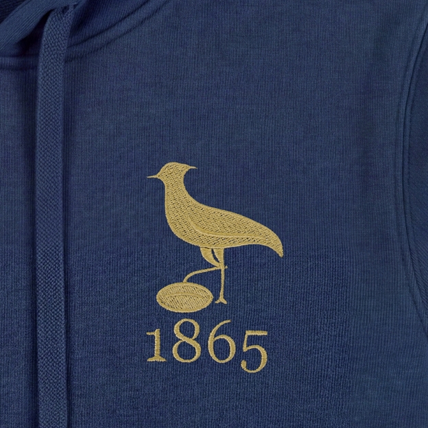 Uruguay 1865 Pure Cotton Hoodie - Petrol Blue