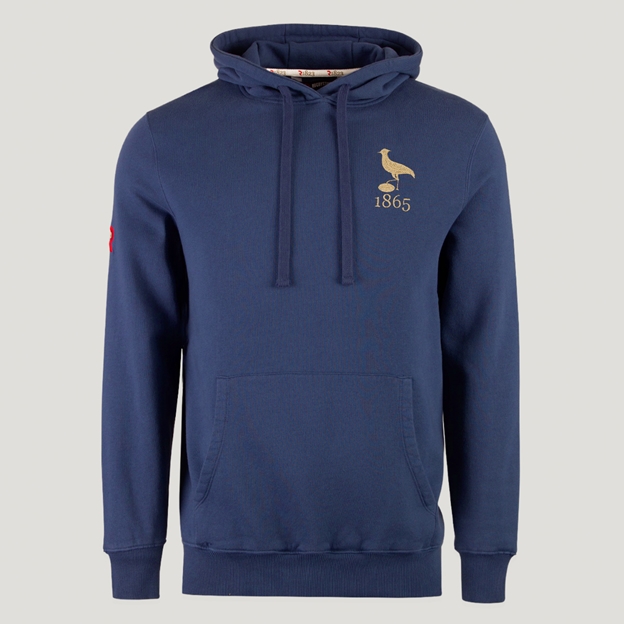 Uruguay 1865 Pure Cotton Hoodie - Petrol Blue