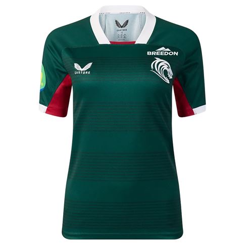Leicester Tigers Womens Home Rugby Shirt 26/27 Botanical Garden - Front View